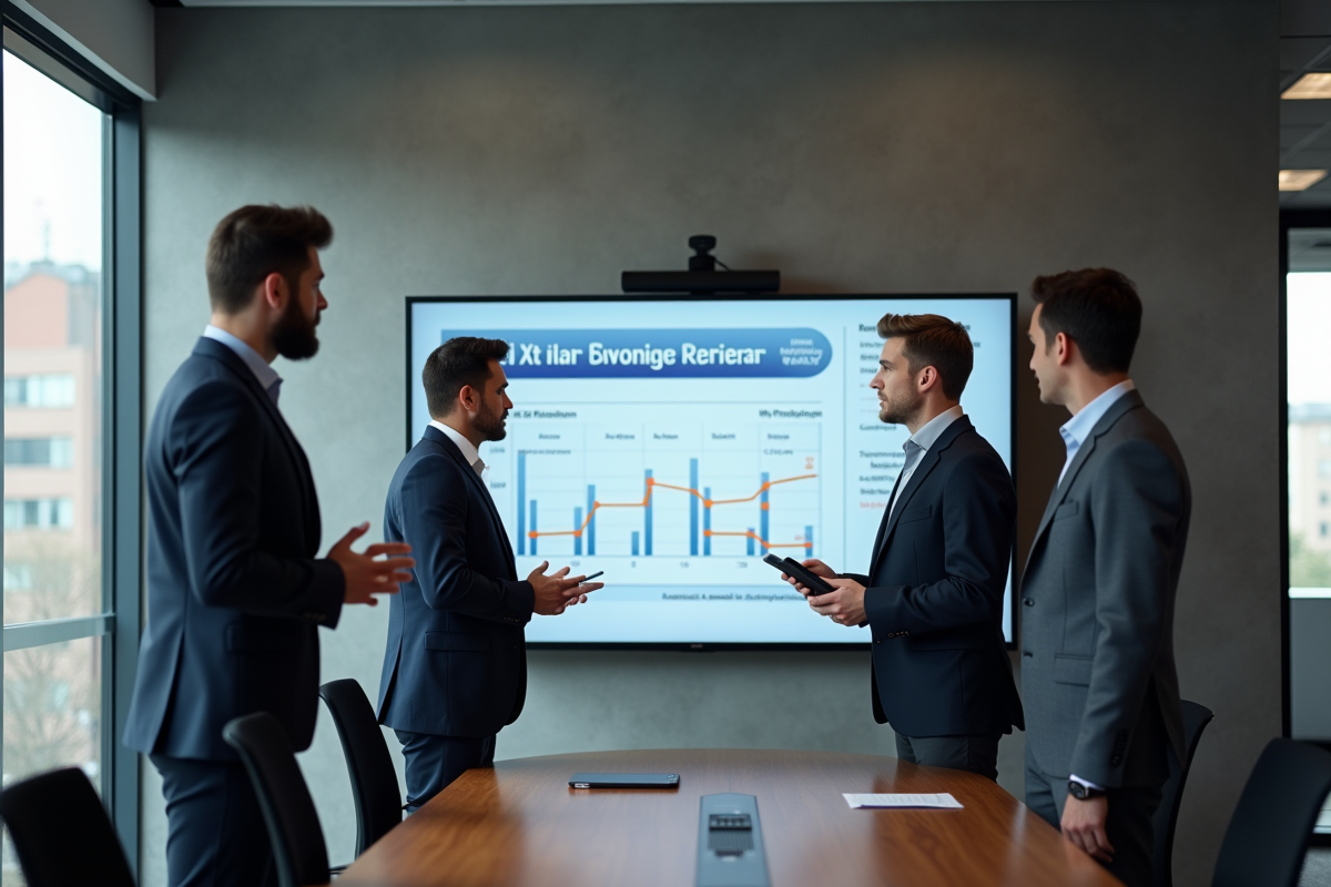 Groupe de professionnels en réunion de travail