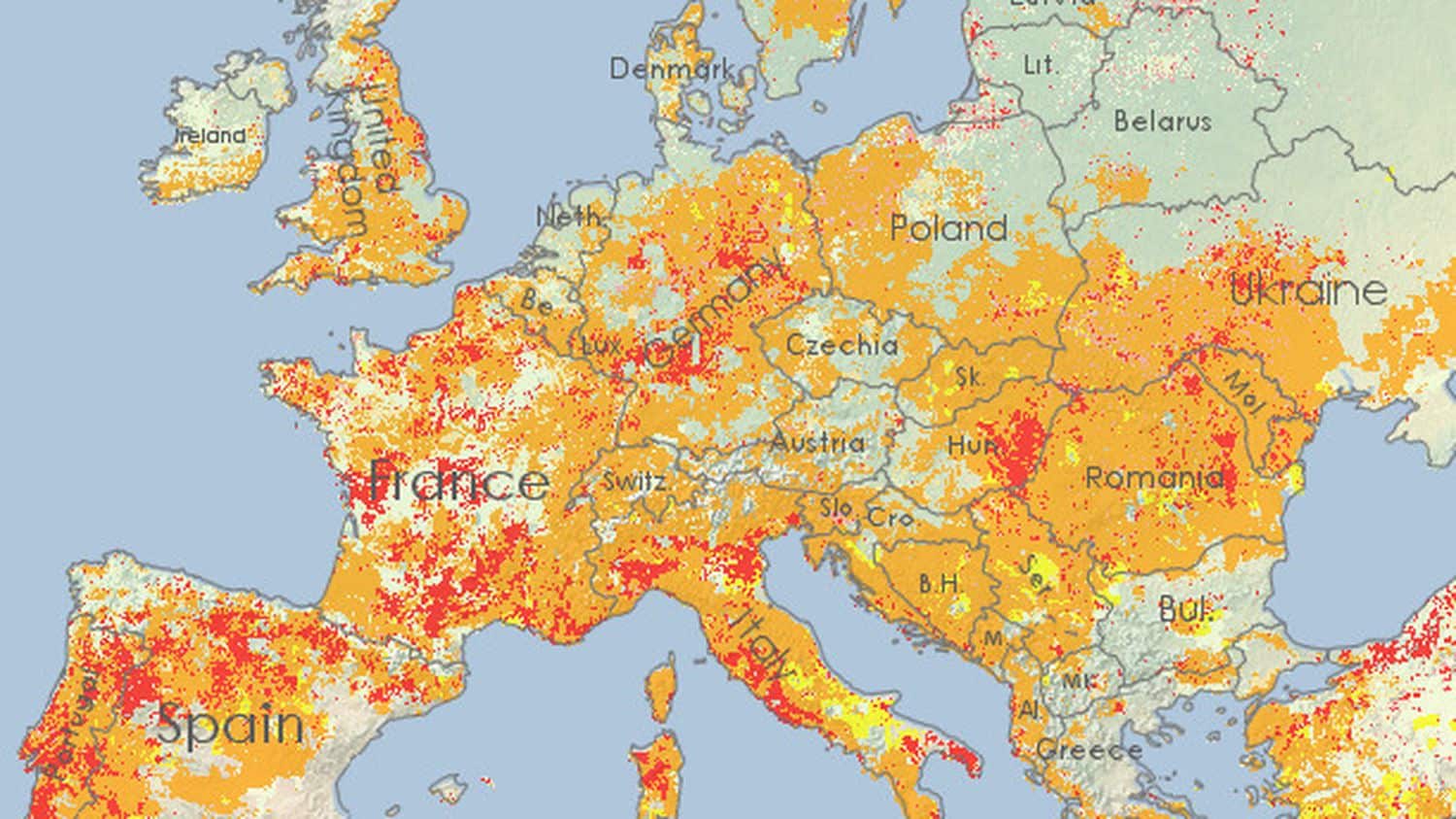 carte de l’Union Européenne