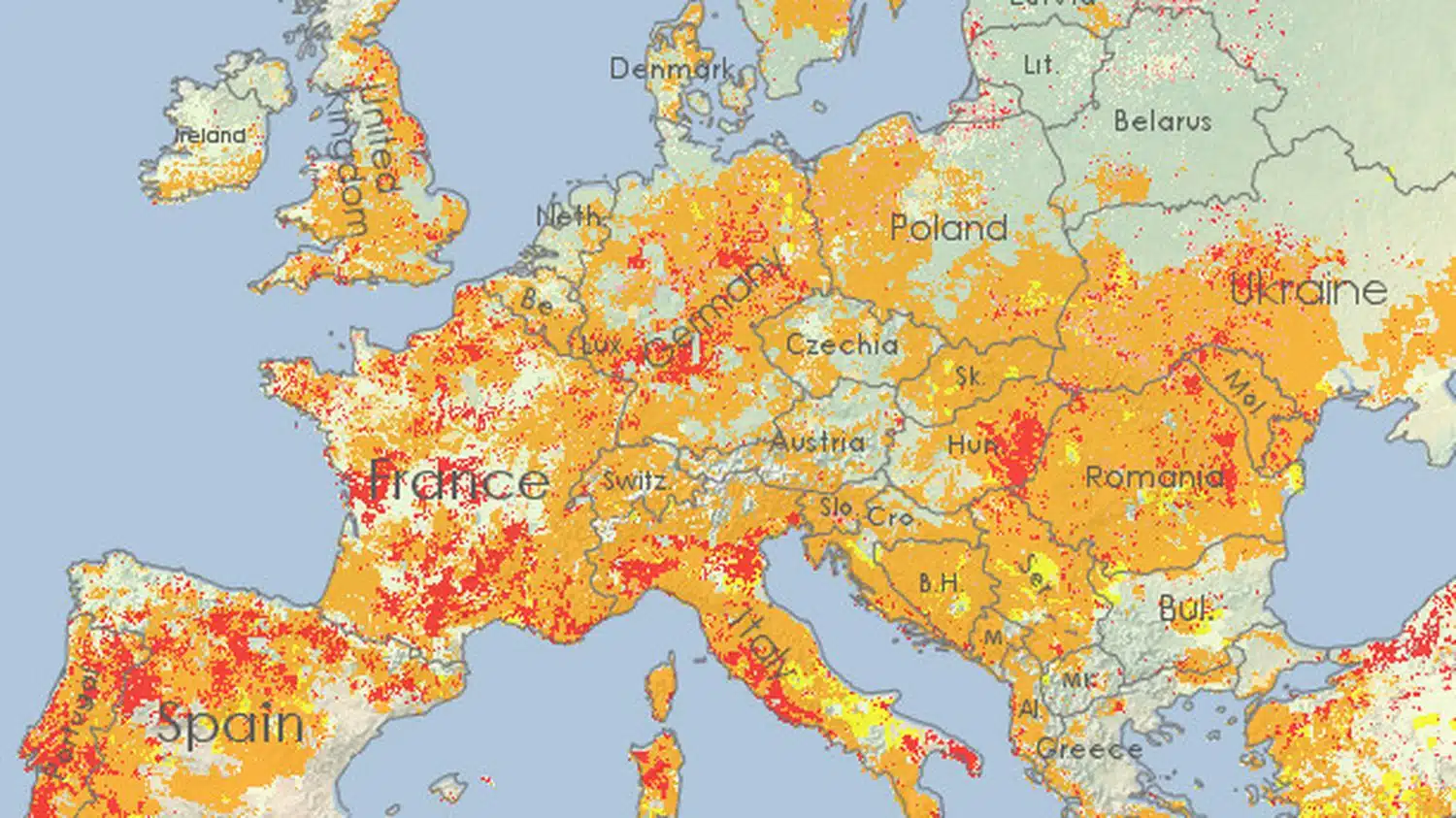 carte de l’Union Européenne